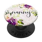 PopSockets Nanny - Elegant Floral Mother's Day Gifts for Grandma PopSockets PopGrip: Swappable Grip for Phones & Tablets