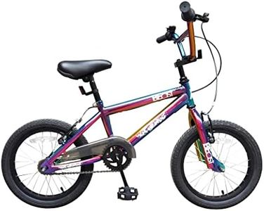 XN Beast 16" Kids Freestyle BMX Bike - Neo Chrome Jet Fuel