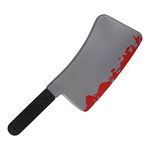 Weapon Cleaver Blooded for Halloween Dressing Up Accessory - Material Plastic