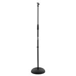 Tiger Microphone Stand with Round Base - Black