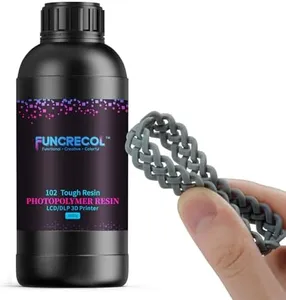 FUNCRECOL Tough Resin,Durable 3D Printer Resin with High Precision and High Toughness 365-405nm UV-Curing Resin Flexible Photopolymer Resin for LCD/DLP 3D Printing,1000G