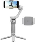 DJI Osmo Mobile SE Fill Light Combo, 3-Axis Phone Gimbal, Portable and Foldable, Android and iPhone Gimbal, Object Tracking, Vlogging Stabilizer, with a Fill Light Phone Clamp