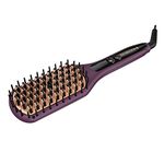 Remington Pro Thermaluxe 2-in-1 Heated Straightening Brush, Purple, 1.8 Pound