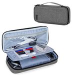 Trunab Stethoscope Case with Inner Divider, Stethoscope Carrying Case Compatible with 3M Littmann/MDF/ADC and Extra Accessories for Nurses or Pediatric Doctor, Grey (Patented Design)