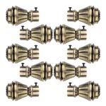 Penora Curtain Bracket Stainless Steel/Without Support/Home décor/Window & Door Accessories/Curtain Knob 1 Inch Rod Pocket/Curtain Accessorise/(Pack of 10)