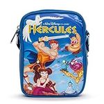 Disney Bag, Crossbody, Hercules VHS Movie Box Replica, Vegan Leather, Blue, 8.0" x 6.5"