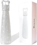 Buyso Bling Water Bottle Rhinestone Diamond Water Bottle Reusable Insulated Stainless Steel Bling Premium Aesthetic Gift (Princess, silver)