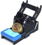 YIHUA X-2 Evolution Advanced Heat-Resistant Soldering Iron Holder & Storage System with Solder Spool Holder, Brass Wool Tip Cleaner, Cleaning Sponge, Protective Edge, 5 Integrated Tip Storage Slots