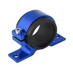 KIMISS Fuel Pump Clamp Fuel Filter Bracket Fuel Pump Mounting Bracket 50mm Fuel Pump Bracket Aluminum Alloy Car Fuel Pump Mounting Bracket Single Filter Clamp Cradle (Blue)