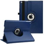 New iPad 9.7 2018 2017/ iPad Air 2/ iPad Air 1 Case - 360 Degree Rotating Stand Protective Cover Smart Case with Auto Sleep/Wake for Apple iPad 5th/6th Generation (Navy Blue)