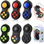 6 Pieces Cam Fidget Pad Controller Relieve Anxiety Teen Handheld Mini Handheld Fidget Pad Fidget Controller Stress Reducer for Teens and Adult Relieve Stress (Mixed Colors)