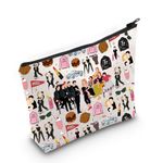 WZMPA Grease Danny & Sandy Travel Makeup Bag Grease T Bird Pink Ladies Inspired Gift Grease Broadway Musical Zipper Pouch Bag, RYDELL, Fit