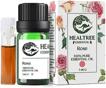 HEALTREE Rose Essential Oil 1ml (Bulgarian 100% Pure) for Skin Care, Face & Body Massage