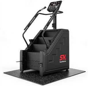 SunHome Stair Stepper Machine, Commercial Grade Stair Climber with 15 Resistance Levels, Stair Master for Cardio and Lower Body Workouts, LED Screen, 15-164 Steps/Min