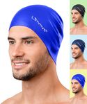 Limmys Women’s Swimming Cap - 100% Silicone Ladies Swim Caps - Premium Quality, Stretchable and Comfortable Swimming Hats - Available in Different Attractive Colours (Royal Blue)