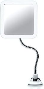 Fancii 10X Flexible Magnifying Makeup Mirror with Natural LED Lights & Gooseneck (Mira Plus)