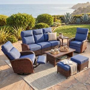 VELSCAPE Resort-Grade Recliners Patio Furniture, 6.2" Ultra Thick Cushions