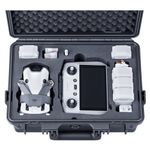 Lykus Titan MM410 Waterproof Hard Case for DJI Mini 4 Pro/Mini 3/Pro and DJI RC 2/RC/RC-N2, Support 7 Batteries and RC Lanyard [CASE ONLY]