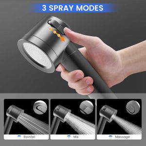 MEKO Hard Water Filter Shower Head – High Pressure, 5 Spray Modes