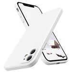 SURPHY Square Silicone Case Compatible with iPhone 11 Case, Liquid Silicone Slim Fit Case (Individual Protection for Each Len) for iPhone 11 6.1", White