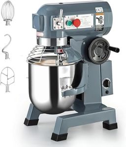 Commercial Food Mixer 15QT, Commercial Mixer 600W with 3 Speeds Adjustable, Stand Mixer Dough Kneading Machine with Stainless Steel Bowl Dough Hooks Whisk Beater, for Bakery Restaurants Pizzerias