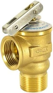 HYDRO MASTER Safety Relief Valve With 3/4 Inch Thread 30 PSI ASME Hot Water (30 PSI)