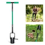 Altdorff 5-in-1 Lawn and Garden Tool, Updated Bulb Planter Long Handle for Digging, Weeding, Soil Sampler, Transplanting, Sod Plugger