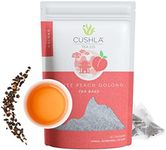 Whole Leaf White Peach Wuyi Oolong Tea Bags - No Artificial Ingredients Makes 40 Cups