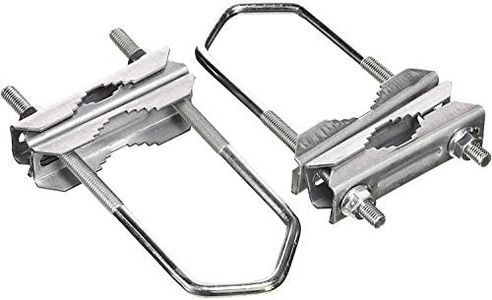 HD-LINE Bride d'étrier antenne - Collier pour fixation d'antenne ou parabole sur mât