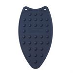 The Quilted Bear Iron Rest - Large Silicone Heat Resistant Iron Pads for General Ironing or Quilting Iron Use with Four Mats Available! (Navy Blue)
