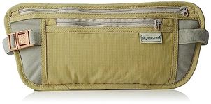 Highlander Double Pocket Money Belt/Wallet ― Anti Chaffing – Adjustable Waist Strap ― Great for Holding Mobiles, Money, Keys ― Anti Theft ― Keep Pickpockets Away!