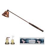 ZYOOO Candle Snuffer Accessory for Putting Out Extinguish Candle Wicks Flame Safely - for Gifts(Red Bronze Color)