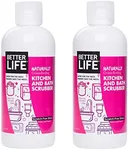 Better Life Natural Kitchen and Bath Scrubber, 16 Ounces (Pack of 2), 24434