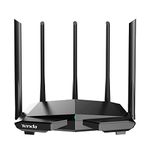 Tenda AX1500 Wi-Fi 6 Router RX1 Pro, Dual Band (5GHz/2.4GHz) 10/100 Mbps WAN/3xLAN ports, 5x6dBi Antennas, OFDMA+MU-MIMO WPA3 IPv6, AP Mode, APP Control