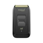 FOLELLO Men's Silk Professional Dual Foil Electric Shaver | Men’s Electric Razor for Ultra-close Shave | Single Stroke Grooming with 2 year warranty | Powerful motor | I No Oil Needed (Black)