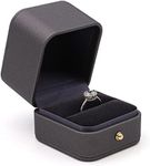 Engagement Ring Box Dark Black Gray