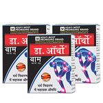 Dr.Ortho Ayurvedic Pain Relief Relieving Balm for Joints Pain, Knee & Back Pain - Pack of 3