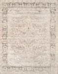 Luria Rugs Machine Washable 7'6" x 9'6" Non-Slip Large Area Rug for Living Room, Bedroom, Dining Room - Vintage Farmhouse, Aria Collection - Stone Grey