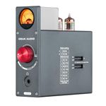 Douk Audio Tube Phono Preamp: HiFi MM/MC Turntable Preamplifier | Headphone Amp with AUX Input | VU Meter for Record Players, Vinyl Systems Audiophiles (T4 Plus)