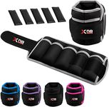 Xn8 Ankle Weights Adjustable, Neoprene Wrist and Ankle Strap Set, Leg Weights for Women, Weights for Men and Women, Fitness, Running, Jogging, Walking, Wrist Weights for Men & Women