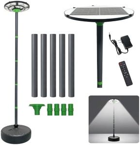 Ldcallinfine 106 Inch Outdoor Solar Street Light with Pole & Fillable Base