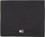 Tommy Hilfiger Men Johnson Mini Wallet Small, Black (Black), One Size