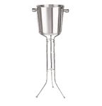 FINALITY Champagne Bucket with Stand, Royal Ethnic Stainless Steel Champagne Bucket/Ice Bucket with Stand Wine Cooler (11"" X 24"" Inches Approx)