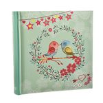 Arpan Vintage Bird Photo Album Slip In Case Memo Album 6x4" for 200 Photos