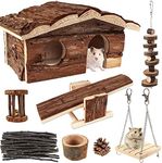 Hamster Chew Toys with Wooden House