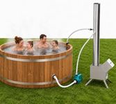 ECOPOOLTECH Wood Heat Pump, Pool Heater, Wood-fired Heat Pump, Ideal for Outdoor Small Swimming Pools and Hot Tubs, Continuous Wood-fired Heating