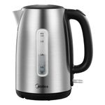 Midea Electric Kettle 3000W Fast Boil 1.7L Stainless Steel Kettle LED Indicator,Spring Lid,Removable Filter,Insulated Handle with Water Level Indicator, Dry Burn Protection,BPA-Free