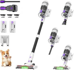 Cordless Vacuum Cleaner,120Min Runtime with 2 Batteries for Pet Hair Carpet