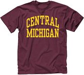 Barnesmith Central Michigan University Chippewas Short-Sleeve T-Shirt, Heritage, Maroon, XX-Large