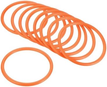PATIKIL Carnival Ring-Toss Rings 8cm ID, 24 Pack Plastic Hoop for Outdoor Party Favor Game Booth, Orange